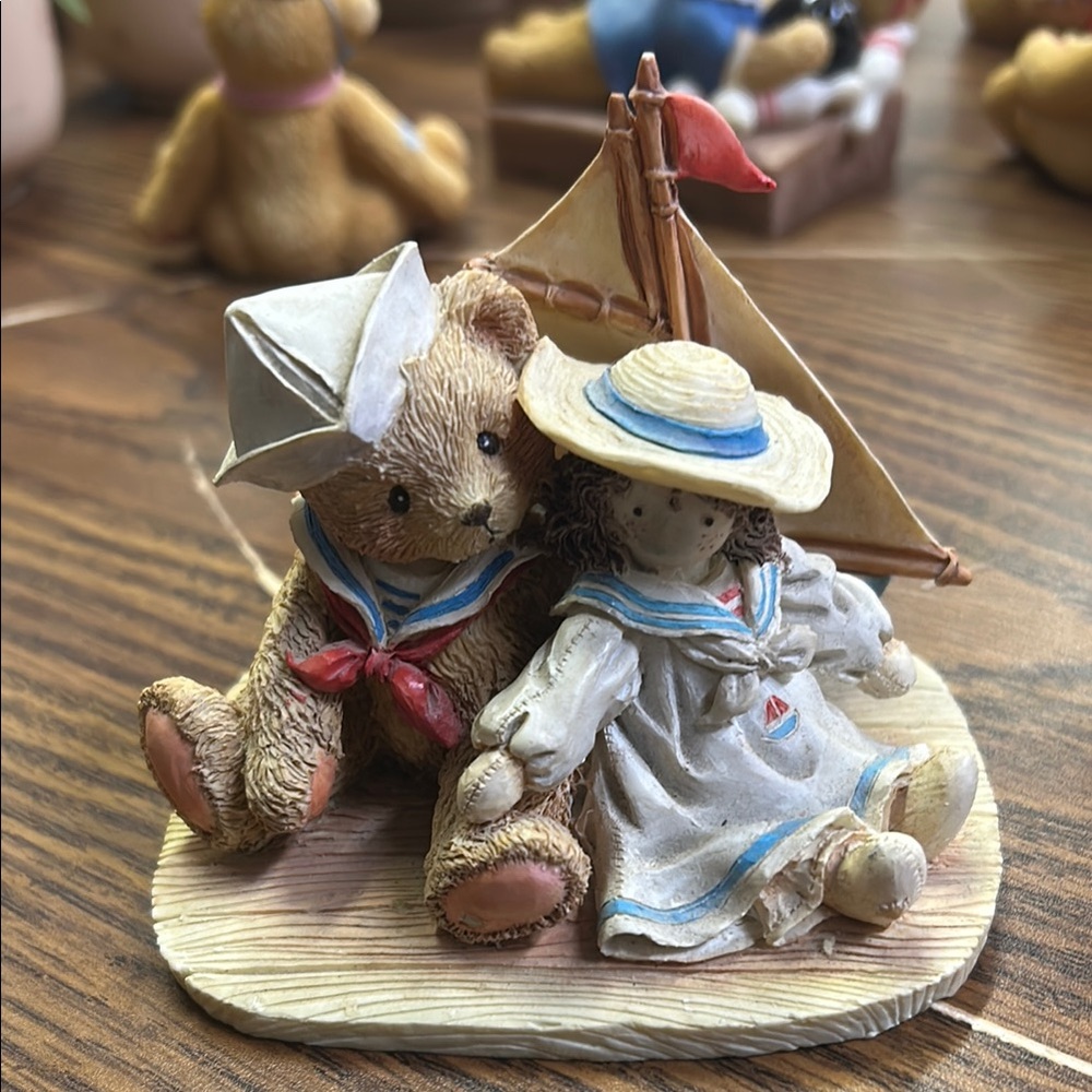 Cherished Teddies Brown and White Stuffed Animal